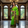Gadwal Saree – Katan Silk Material Alien Green Color. Factory Price - Save $44