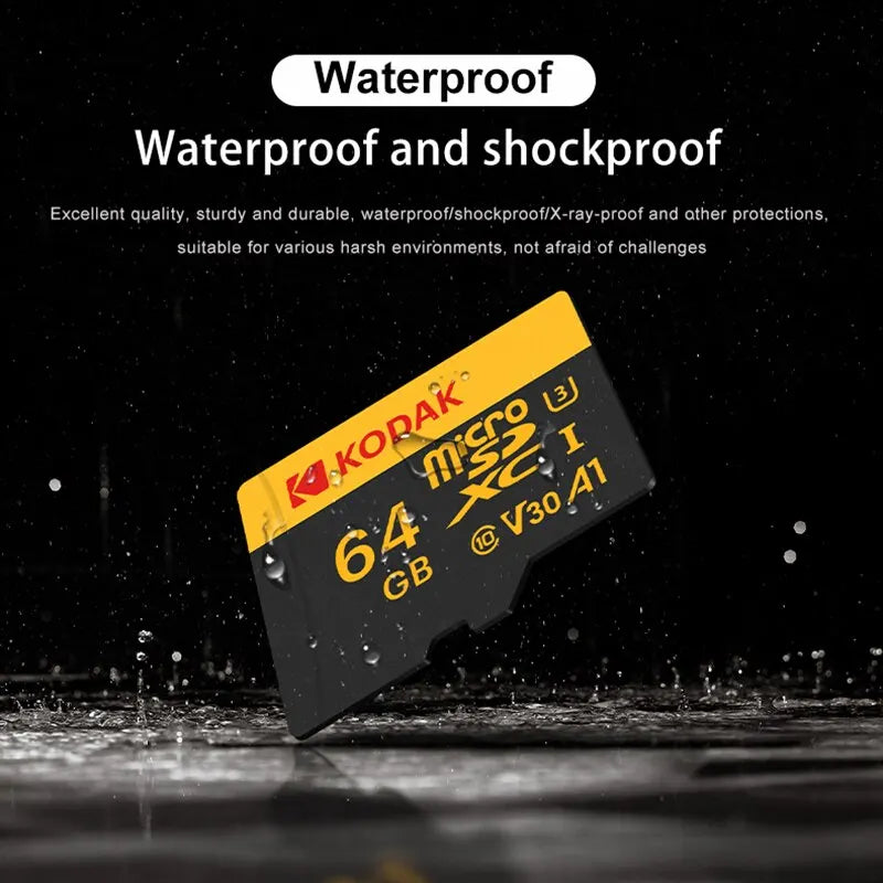 KODAK MicroSD Card – 32GB/64GB/128GB/256GB/512GB, U3 C10, Up to 100MB/s