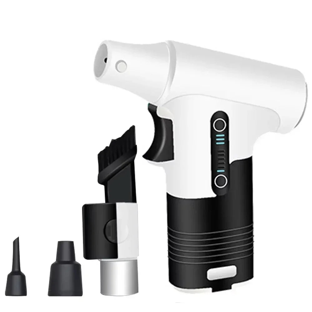 Mini Turbo Jet Fan Electric Air Duster with 3 Gear Adjustable 130000RPM Wind Speed 52m/s Car Computer Cleaning Blower Tool New