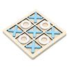 Montessori Chess Play Jigsaw Toy Game Wooden XO Tic Tac Toe Game Interaction Puzzles Training Brain Learning Early Education Toy
