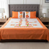 Double-Size Applique Bedsheet with Pillow Covers – Made of Twill Cotton Fabric. Factory Price - Save $60