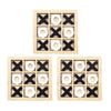 Montessori Chess Play Jigsaw Toy Game Wooden XO Tic Tac Toe Game Interaction Puzzles Training Brain Learning Early Education Toy