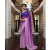 Georgette Saree – 12.5 Hands Length Dark Slate Blue With Opera Mauve Color. Factory Price - Save $25