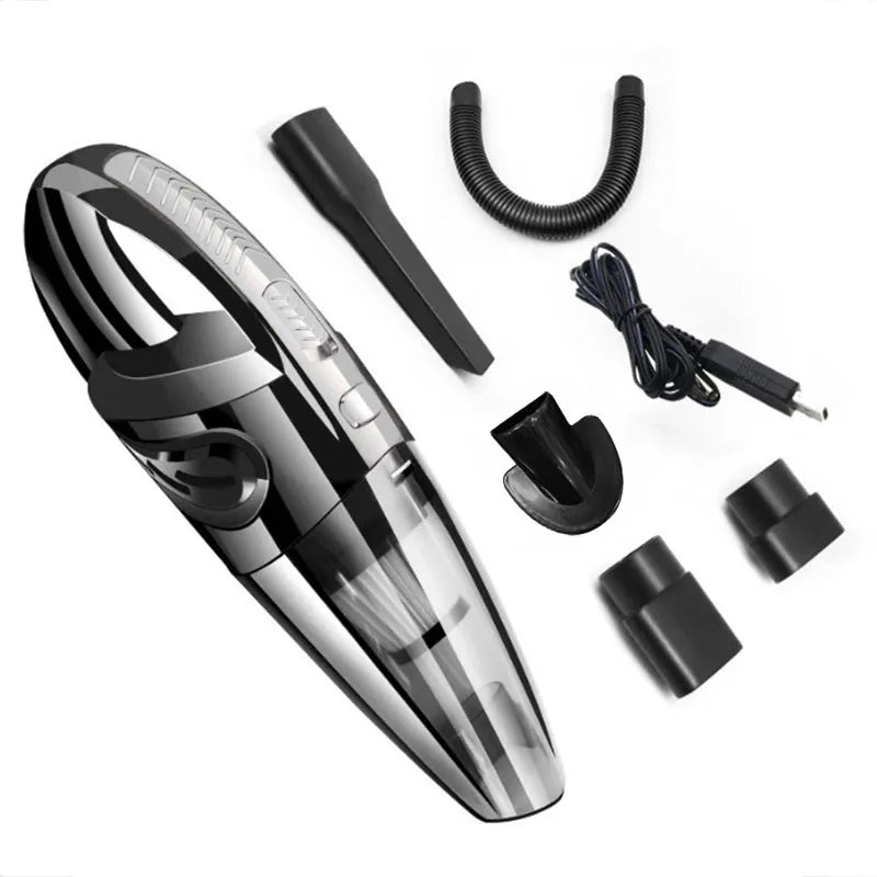 Cordless Car Vacuum Cleaner – 120W Powerful Suction, Rechargeable Handheld for Home & Pet Hair