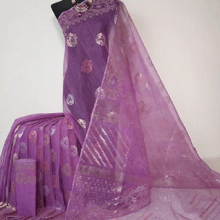 Floral Jamdani Saree