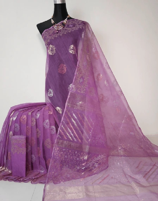 Floral Jamdani Saree