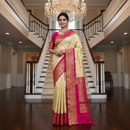 Gadwal Saree – Katan Silk Material Sorrell Brown. Factory Price - Save $44
