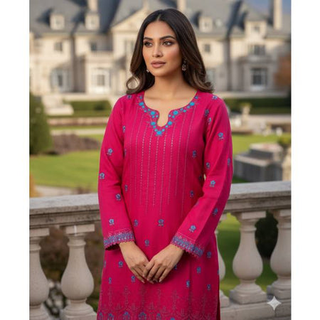 Pure Cotton Embroidery Work Aganur 1-Piece Dress. Factory Price - Save $25