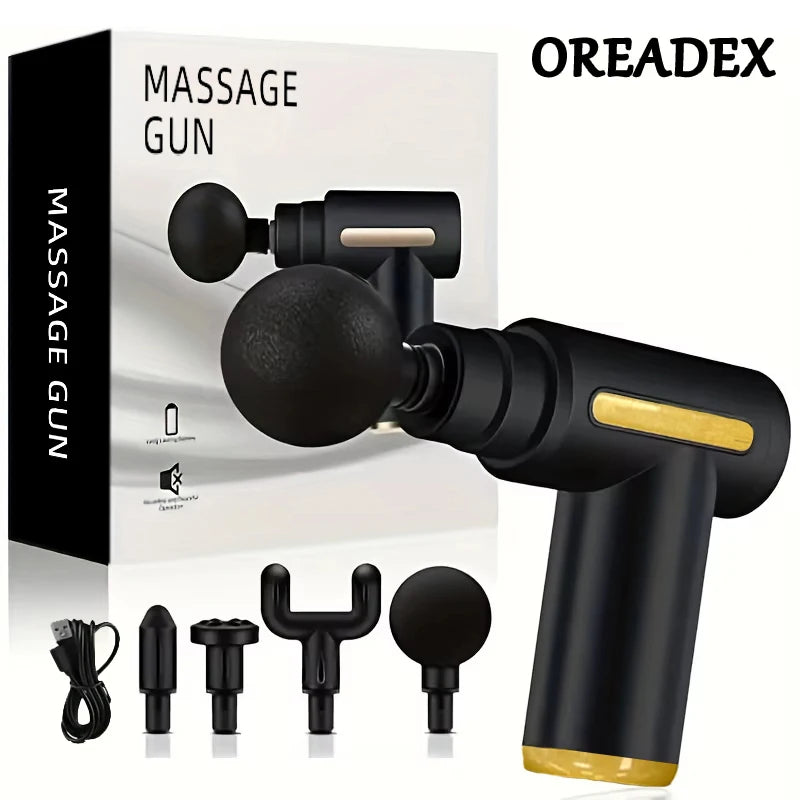 USB Rechargeable Portable Fascia Gun 6-Speed Handheld Slapping Massage ...