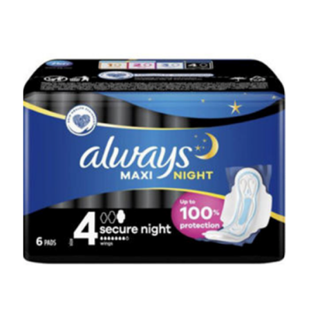 Always Maxi Night Size 4 6pcs