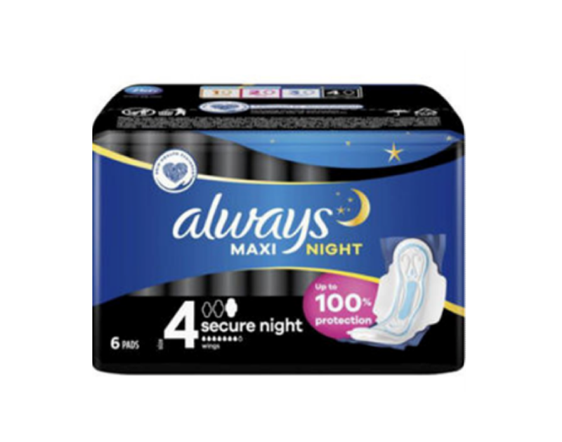 Always Maxi Night Size 4 6pcs