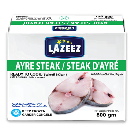 Lazeez Ayre Steak 800g – Ready to cook (scale off and clean professionally)