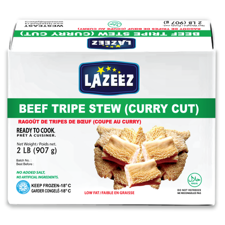 Lazeez Beef Tripe Stew 2LB (Curry Cut)