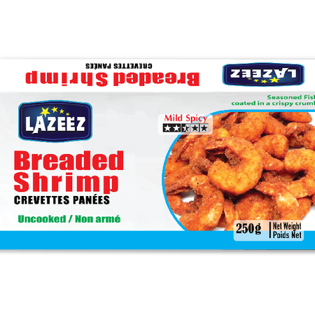 Lazeez Breded Shrimp 250g