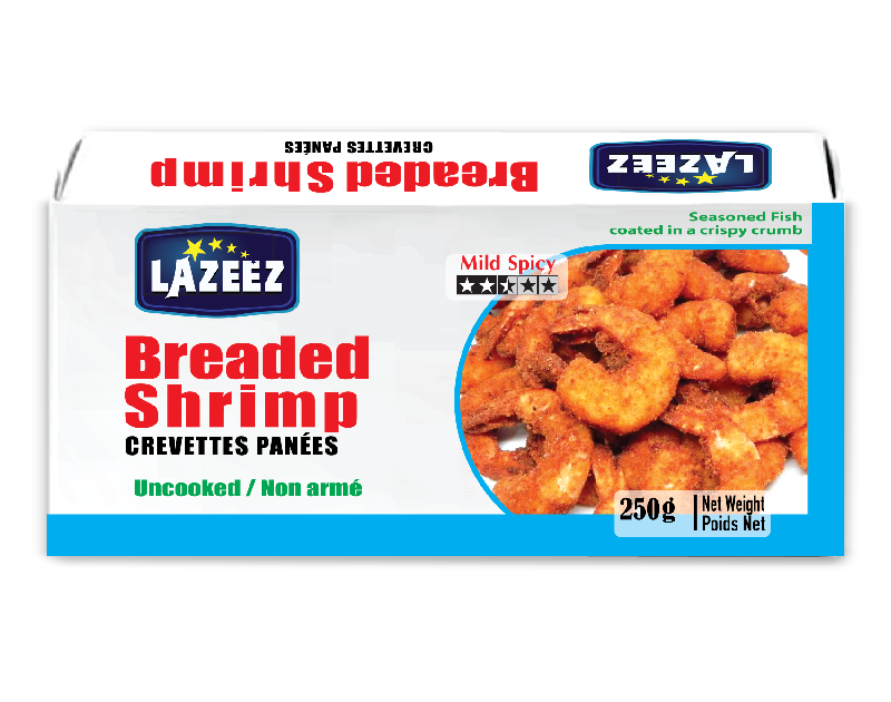 Lazeez Breded Shrimp 250g