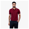 Richman Maroon Color Solid Half Sleeve Polo Shirt