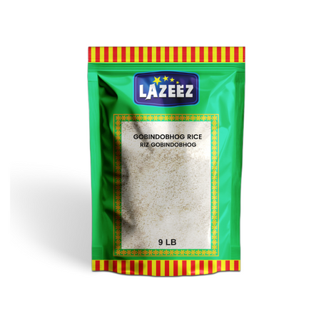 Lazeez Gobindobhog Rice 9LB. Factory Price
