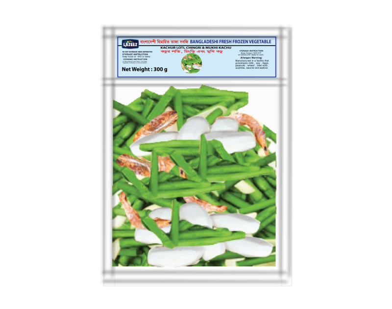 Lazeez Kachur Loti, Chingri, Mukhii 300g. Factory Price