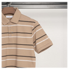 Richman Cream Color Stripe Half Sleeve Polo Shirt