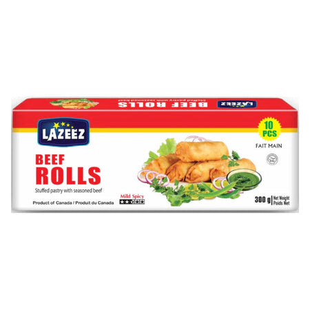 Lazeez Beef Spring Roll 300gm (10pcs) - Product of Canada