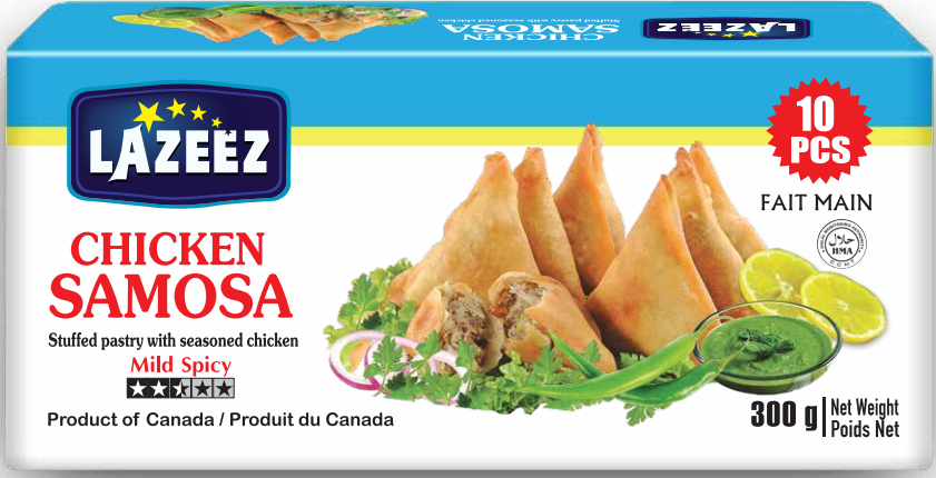 Chicken Samosa 40g (Halal). Product of Canada. Save $15