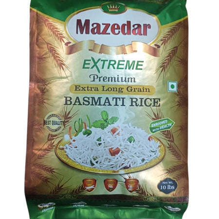 MAZEDAR Steam Basmati Rice (1121) 10Lbs
