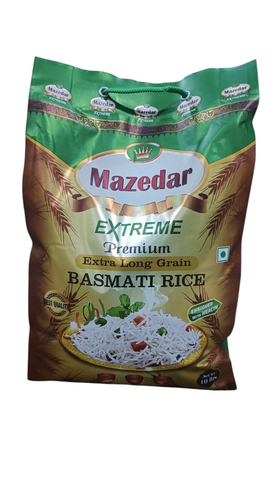 MAZEDAR Steam Basmati Rice (1121) 10Lbs