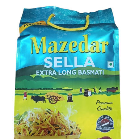MAZEDAR Golden Sella Basmati Rice 10Lbs.