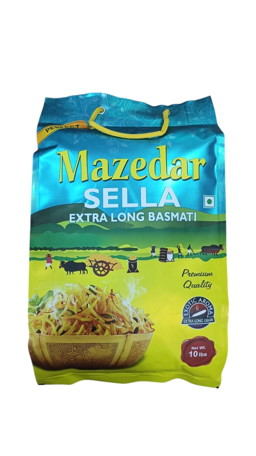 MAZEDAR Golden Sella Basmati Rice 10Lbs.