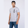 Grey Printed Cotton T-Shirt