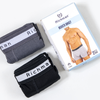 Men’s 2 Pack Cotton Boxers by RICHMAN (Black & Ash)