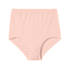 Ladies High Waisted Ribbed Cotton Brief Panty