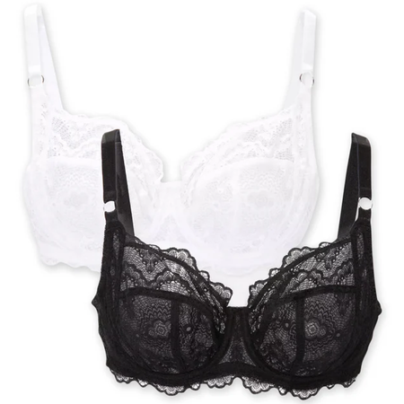 Women's Full Cup Non-Padded Lace Bra
