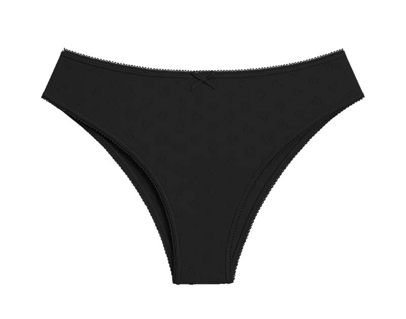 Ladies Trim Pointelle Brazilian Brief Panty