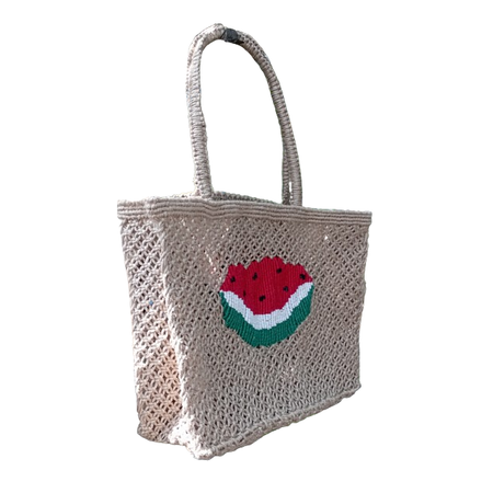 Watermelon Macrame Bag