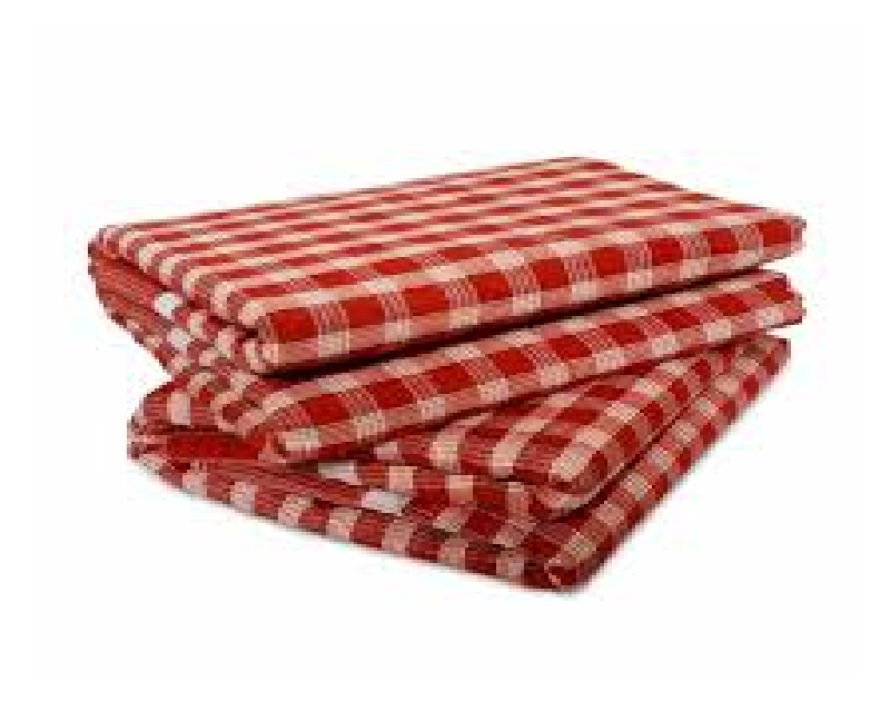 Red & White Tiny Check Gamsa