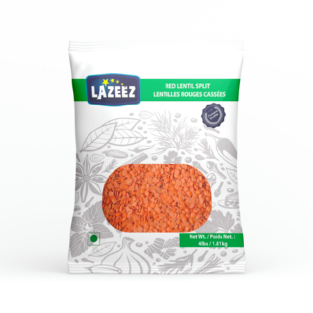 Lazeez Red Lentil Split 4LB