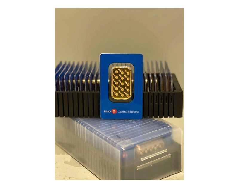 Gold 1 oz Bank Of Montreal .9999 Bar