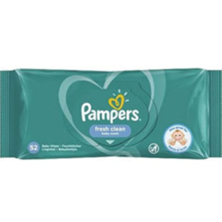 Pampers Baby Wipes Fresh Clean 52pcs