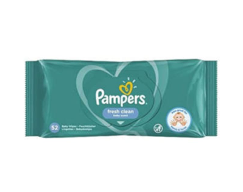 Pampers Baby Wipes Fresh Clean 52pcs