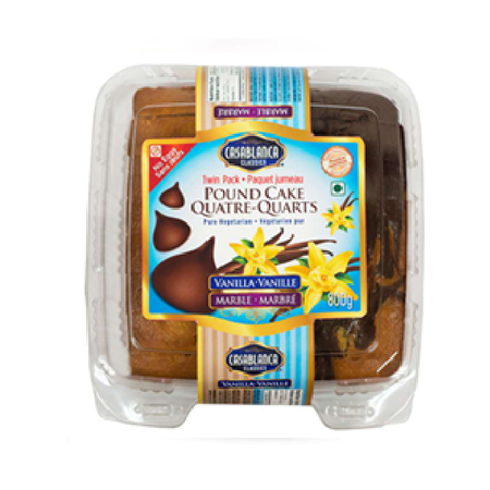 Casablanca Pound Cakes (Vanilla Marble) 800g