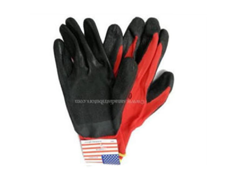 Work Gloves Blk Rubber 1pair