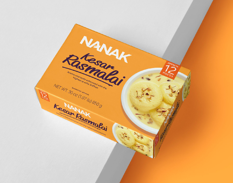 Nanak Frozen Kesar Ras Malai 850g