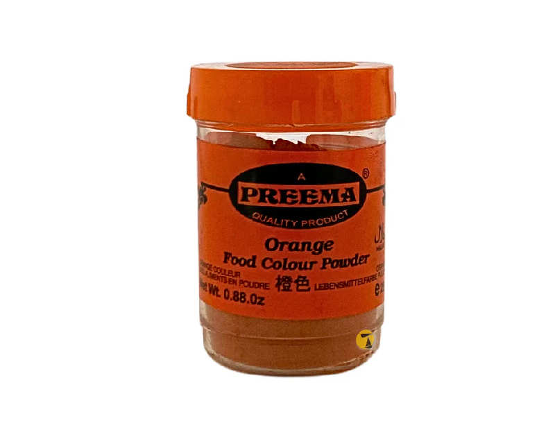 Preema Deep Orange Food Colour 12 X 25g