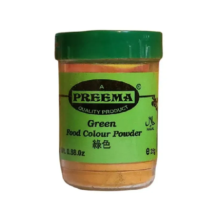 Preema Green Food Colour 12 X 25g