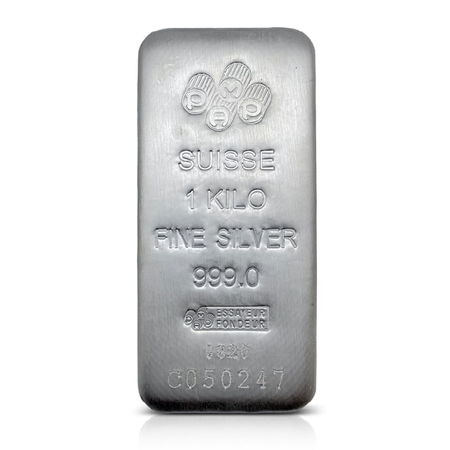 1kg Silver Pamp Suisse Bar