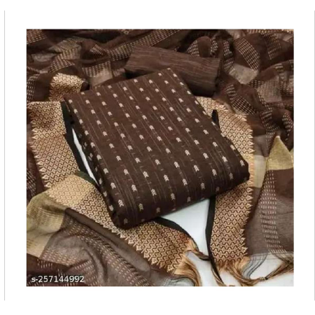 Sara s women "Cotton Suits & Dress  Material'' ''Cotton Blend Salwar Suit Material Self Design'' ''Salwar Suit With Dupatta For Women''  ''Party Wear Suit Material''