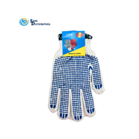 Working Gloves Dotted W/Hook 1pair