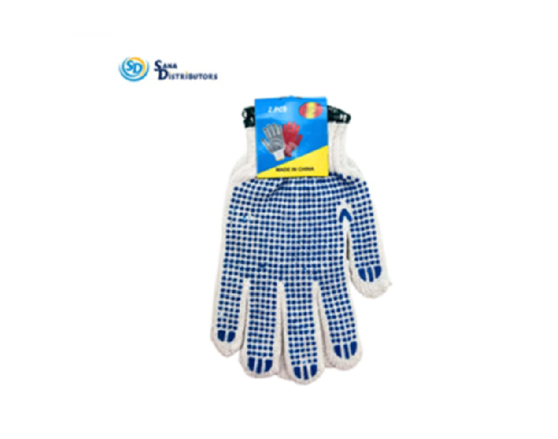 Working Gloves Dotted W/Hook 1pair