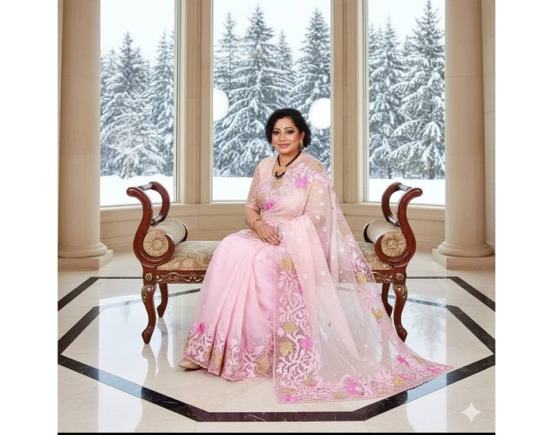 Jamdani Saree with Handloom Embroidery Work and Heavy Border & Pallu Design. Factory Price - Save $146